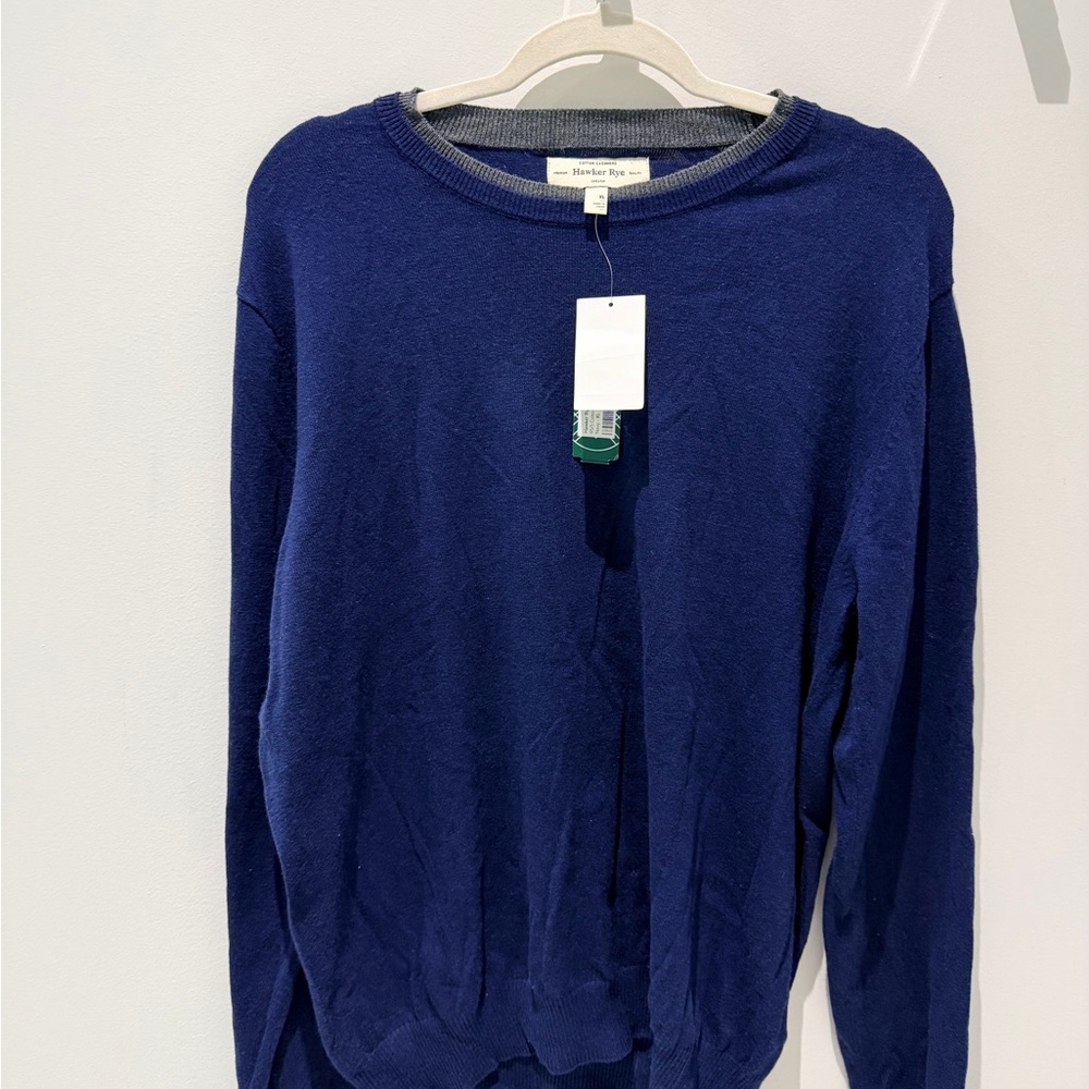 Indigo Bay Men's Classic Navy Crewneck Sweater